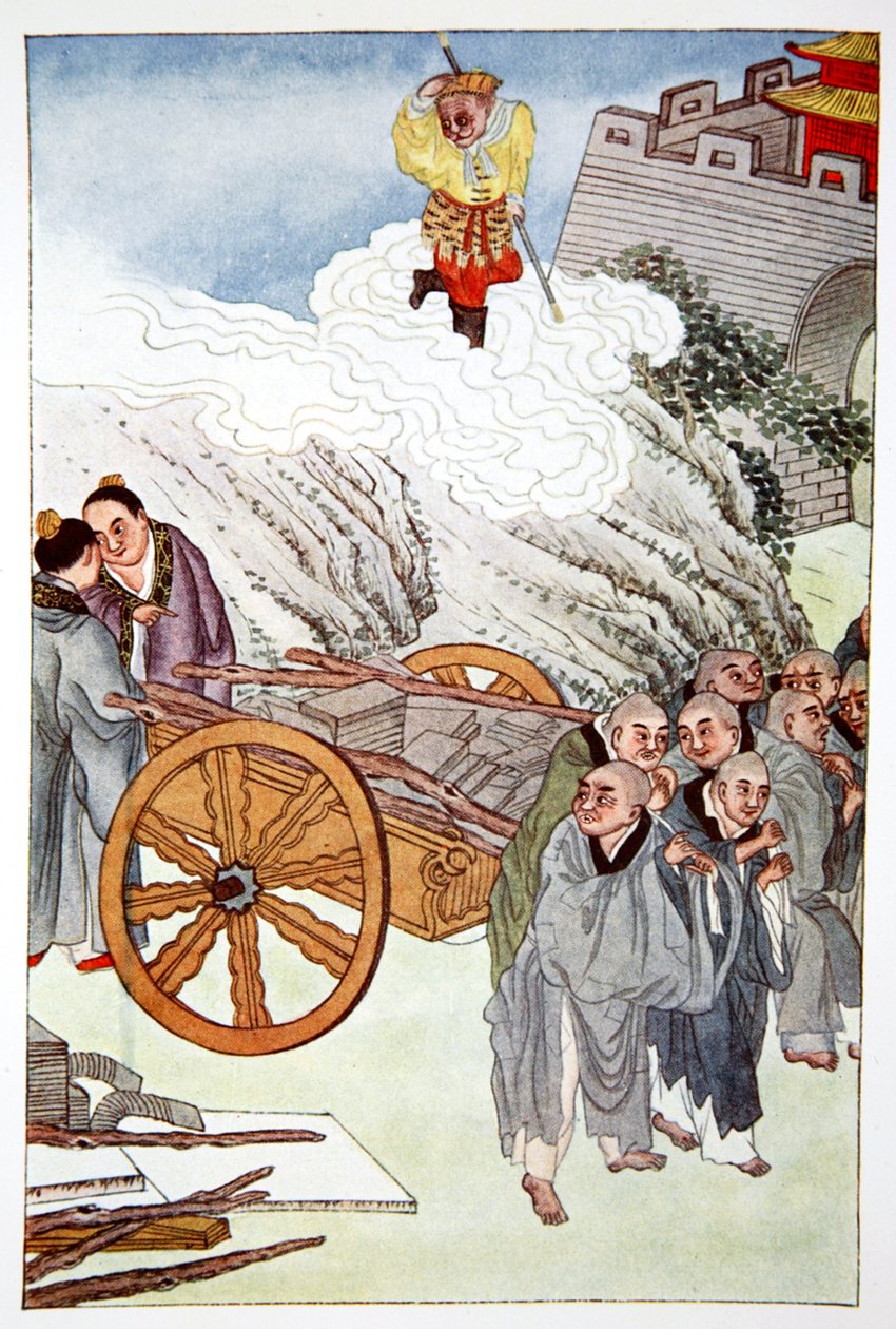 Boeddhisten als slaven in het land van de trage karren, 1922 door Unbekannt