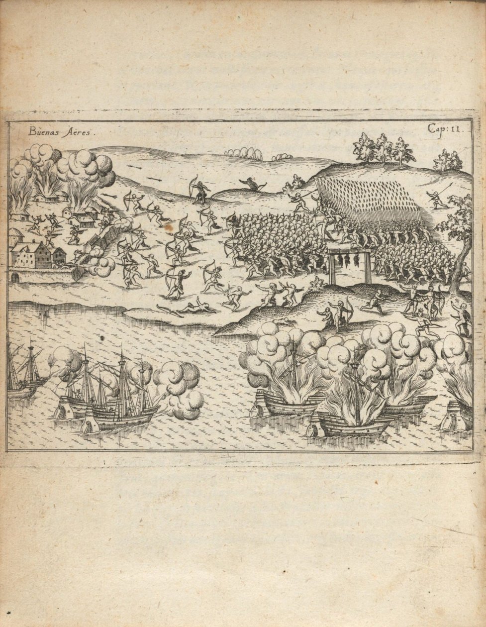 Buenos Aires Uit Vera historia... door Ulrich Schmidel, 1599 door Unbekannt