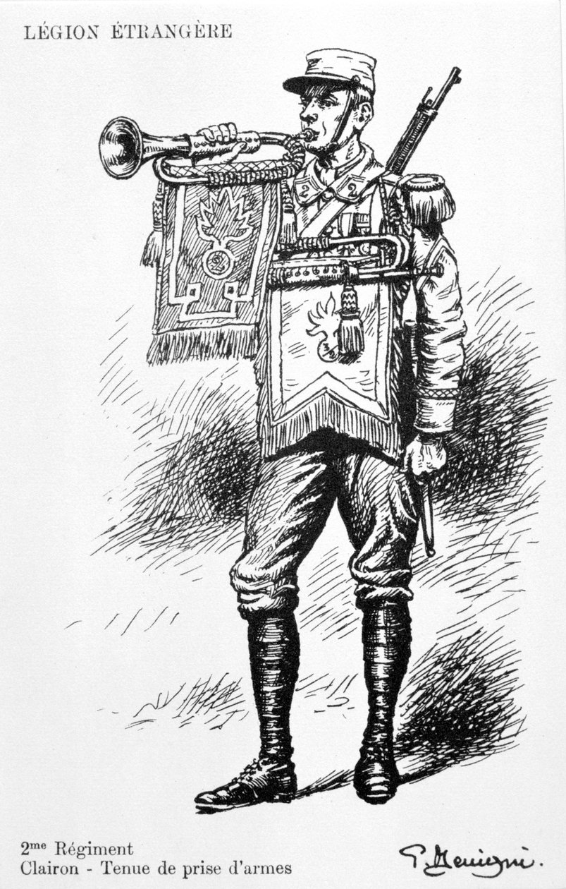 Trompetter, 2e Regiment van het Franse Vreemdelingenlegioen, 20e eeuw door Unbekannt