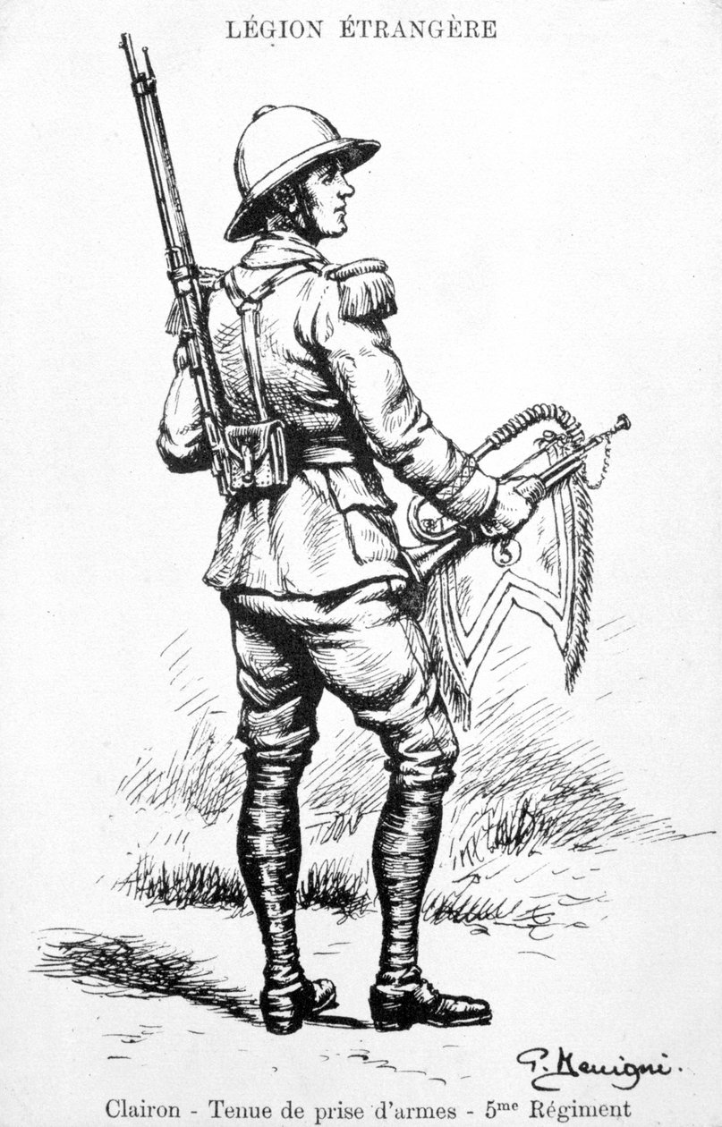 Trompetter, 5e Regiment van het Franse Vreemdelingenlegioen, 20e eeuw door Unbekannt