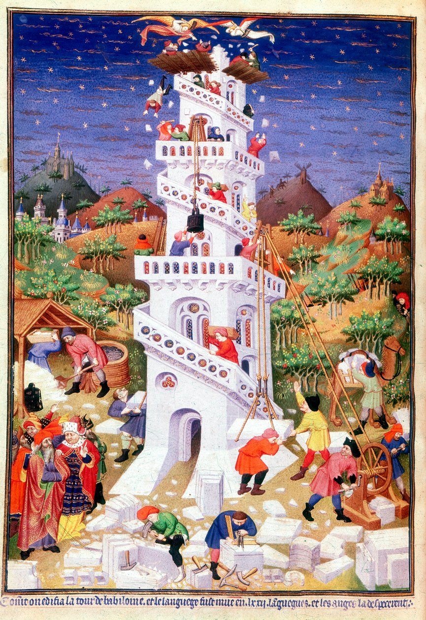 De Toren van Babel Bouwen door Unbekannt