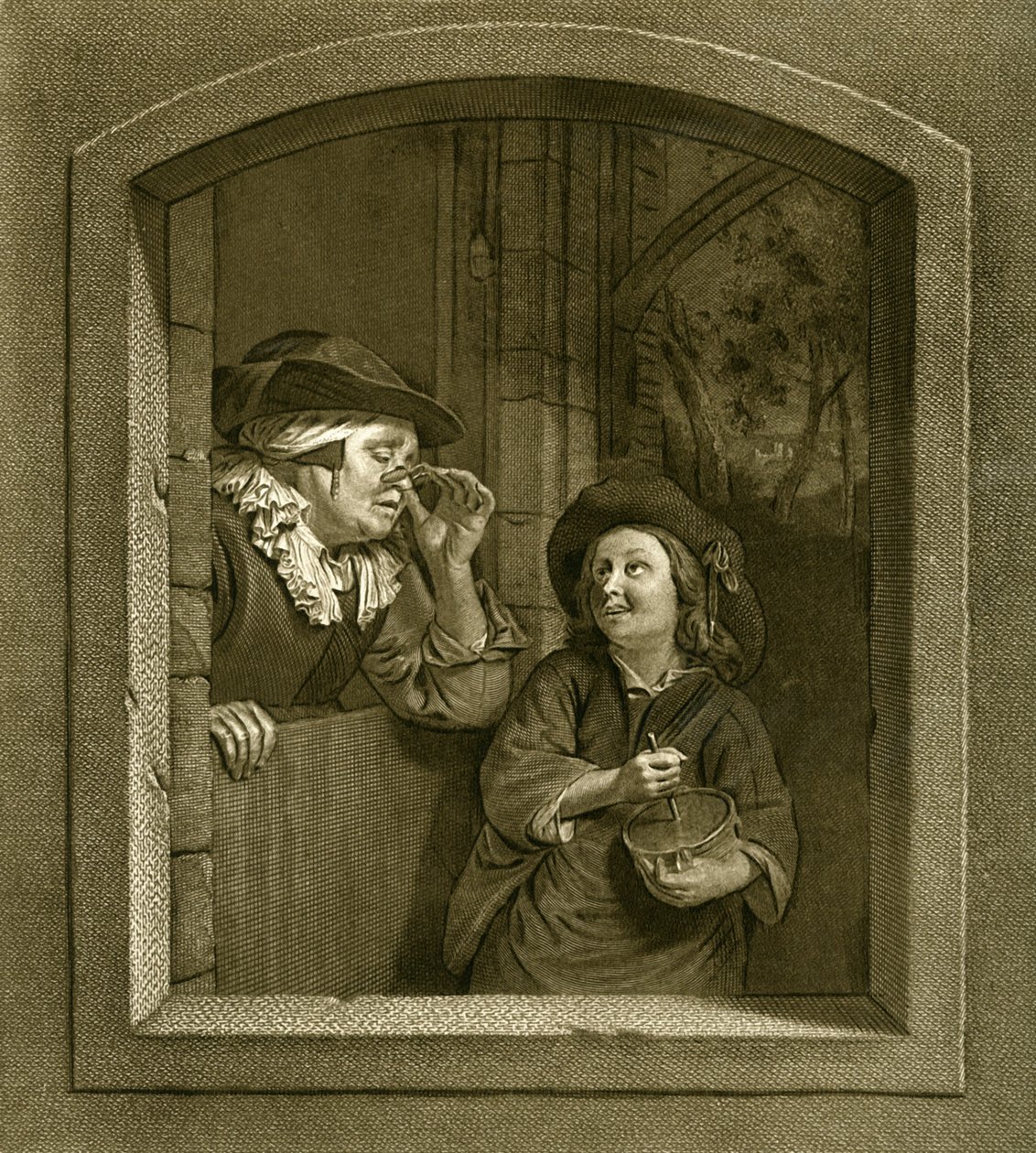 Bukal, achttiende-eeuwse Franse gravure, 1948 door Unbekannt