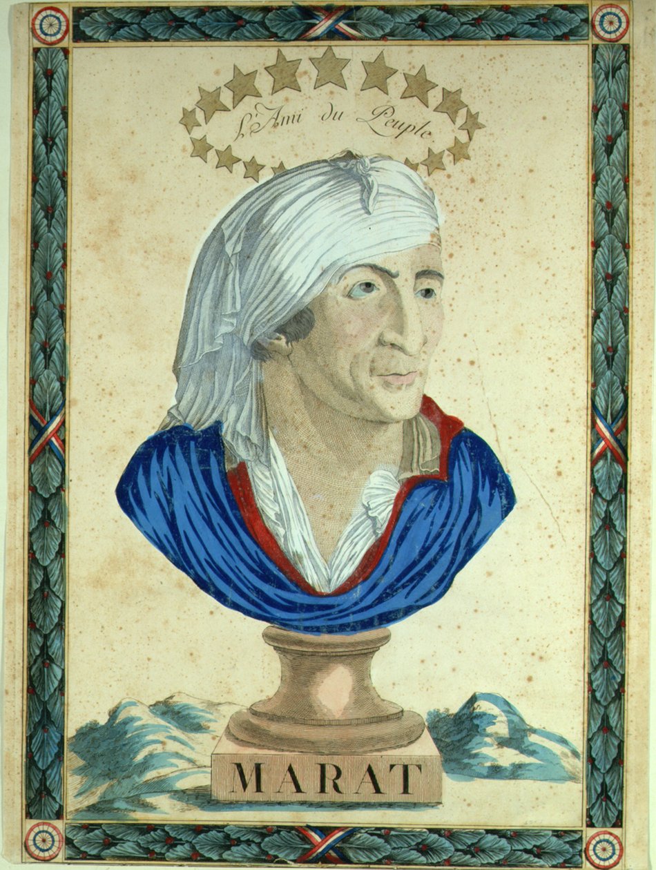 Borstbeeld van Marat door Unbekannt
