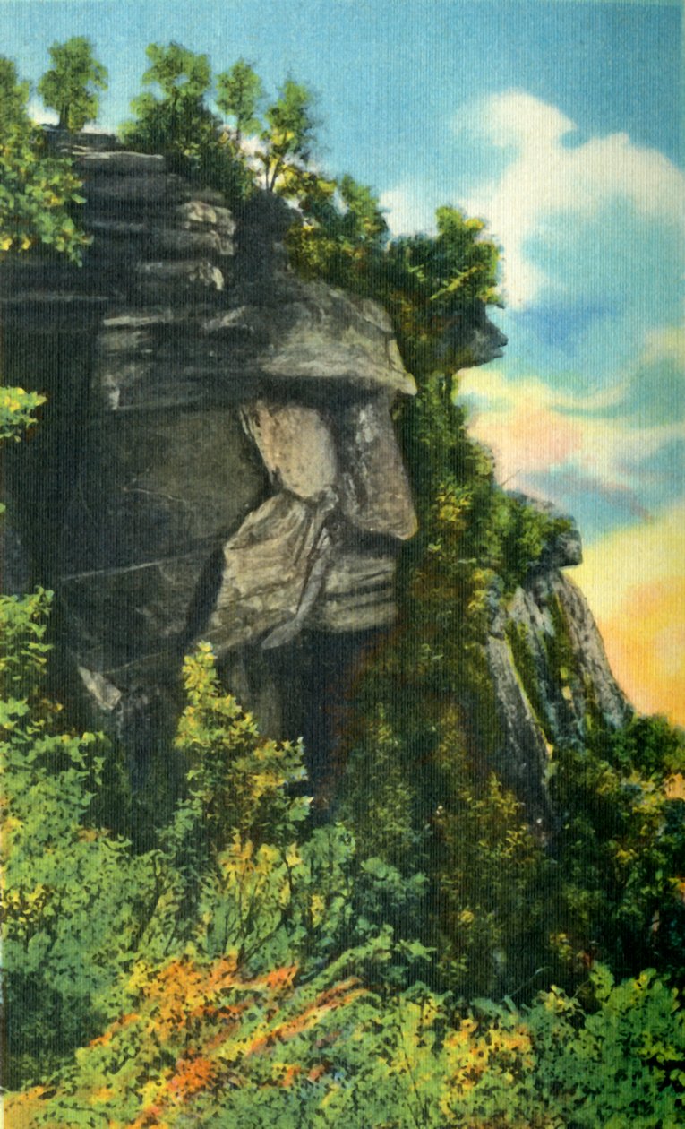 Caesars Hoofd, Hoogte 3.227 voet, Hoogste Punt in South Carolina, 1942 door Unbekannt
