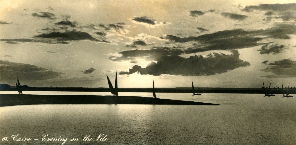 Caïro - Avond aan de Nijl, ca. 1918-ca. 1939 door Unbekannt