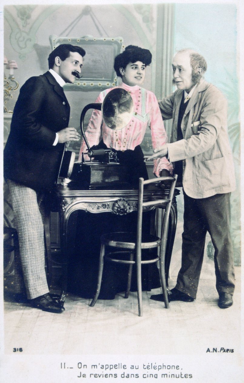 Bel me op de telefoon, ik ben over vijf minuten terug, ca. 1900 door Unbekannt