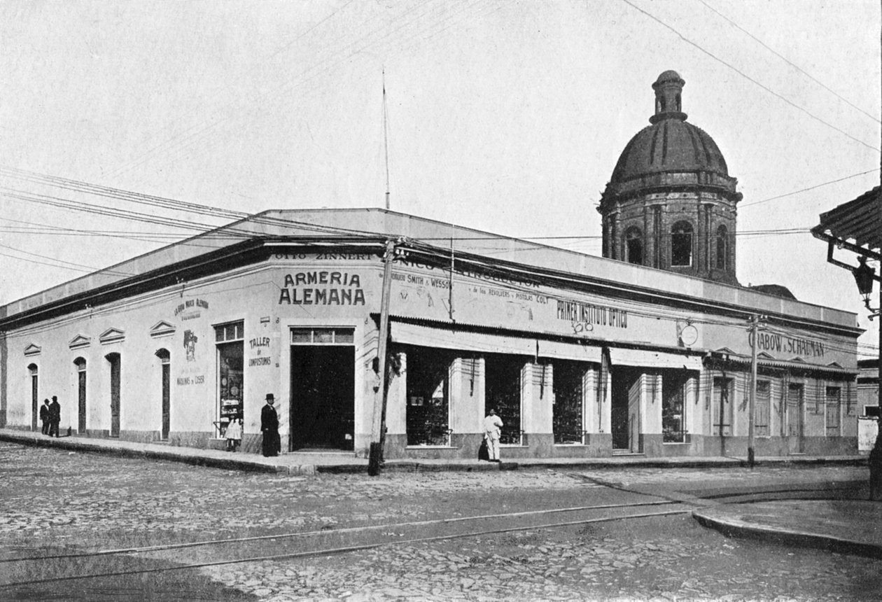 Calle Palmas, Asuncion, Paraguay, 1911 door Unbekannt