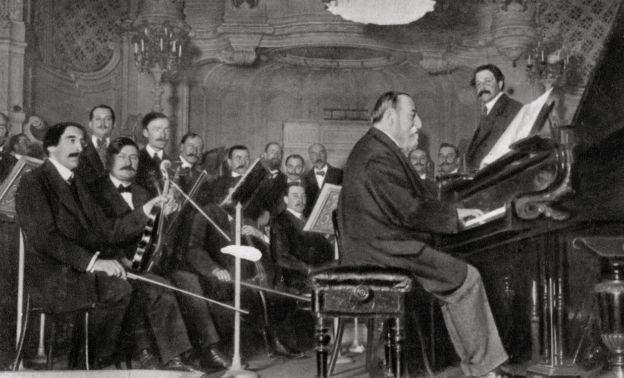 Camille Saint-Saëns, Franse componist, muzikant en dirigent, 1910 door Unbekannt