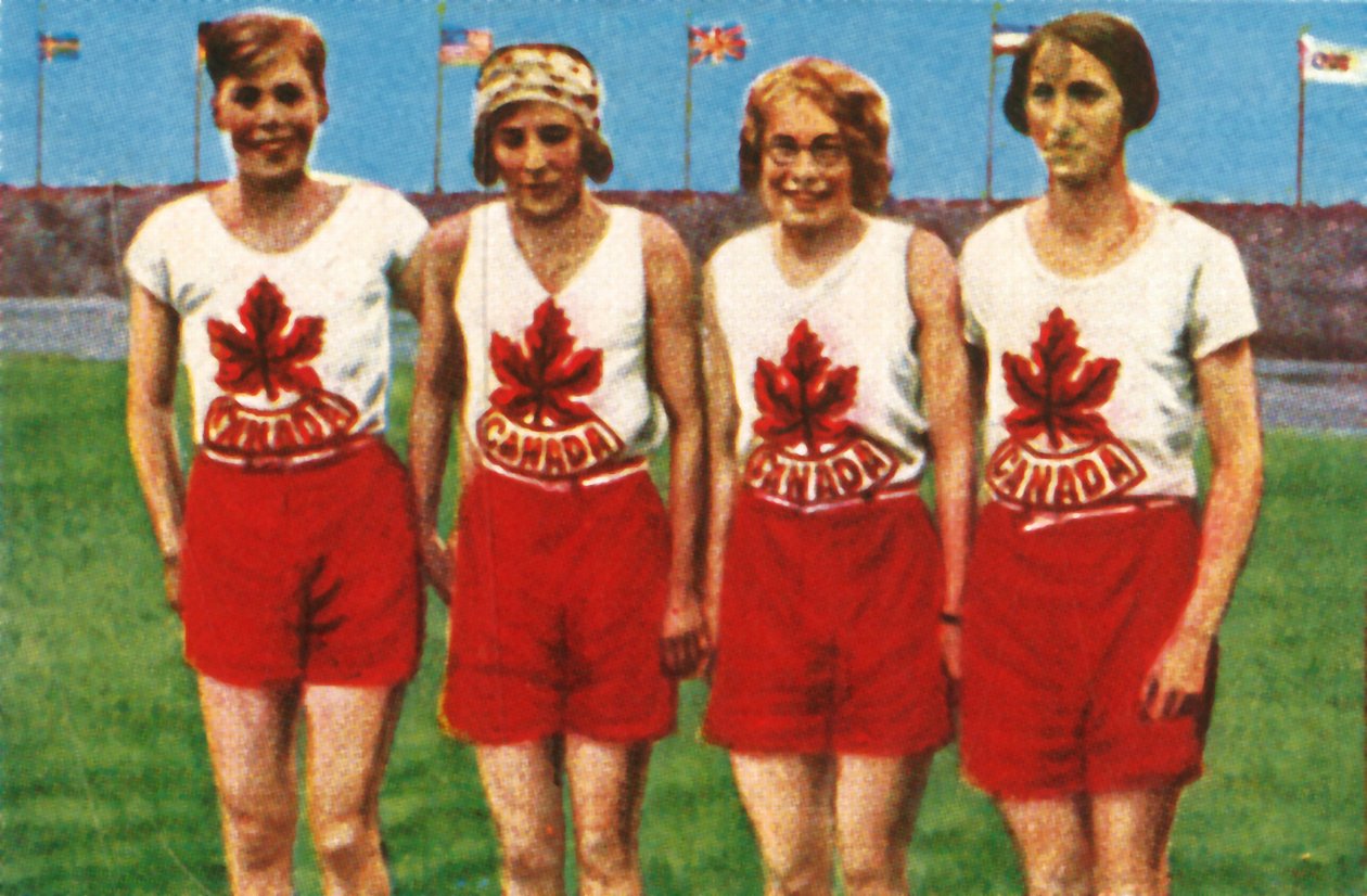 Canadees team, vrouwen 4 x 100 meter estafette, 1928 door Unbekannt