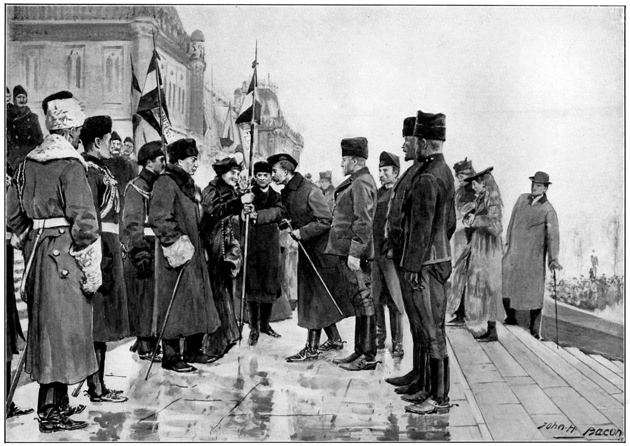 Canadese troepen op het punt om te vertrekken naar de Boerenoorlog, 1900 door Unbekannt