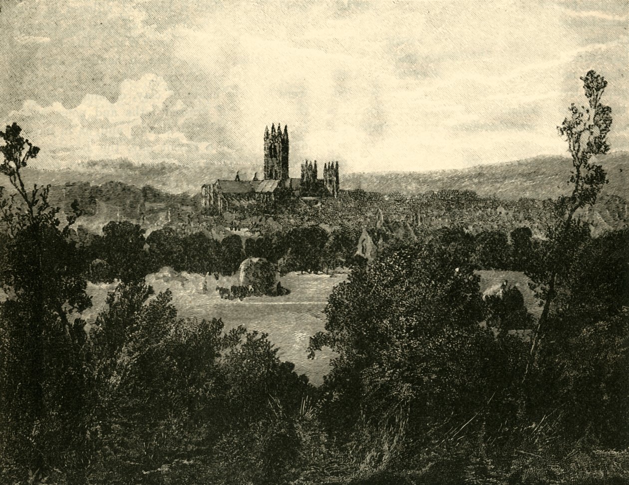 Canterbury Kathedraal, vanuit het noordoosten, 1890 door Unbekannt