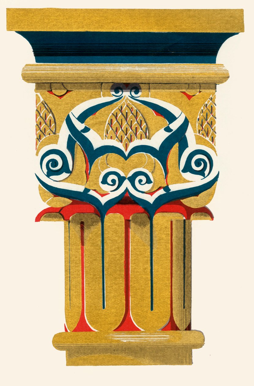 Kapiteel van Kolommen, Hof van de Visvijver, 1907 door Unbekannt