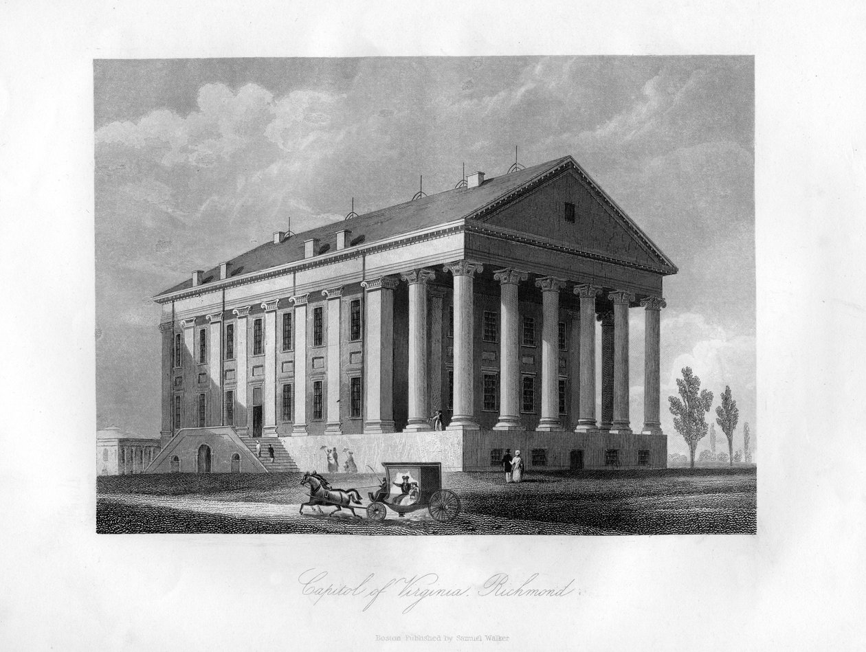 Capitool van Virginia, Richmond, VS, 1855 door Unbekannt