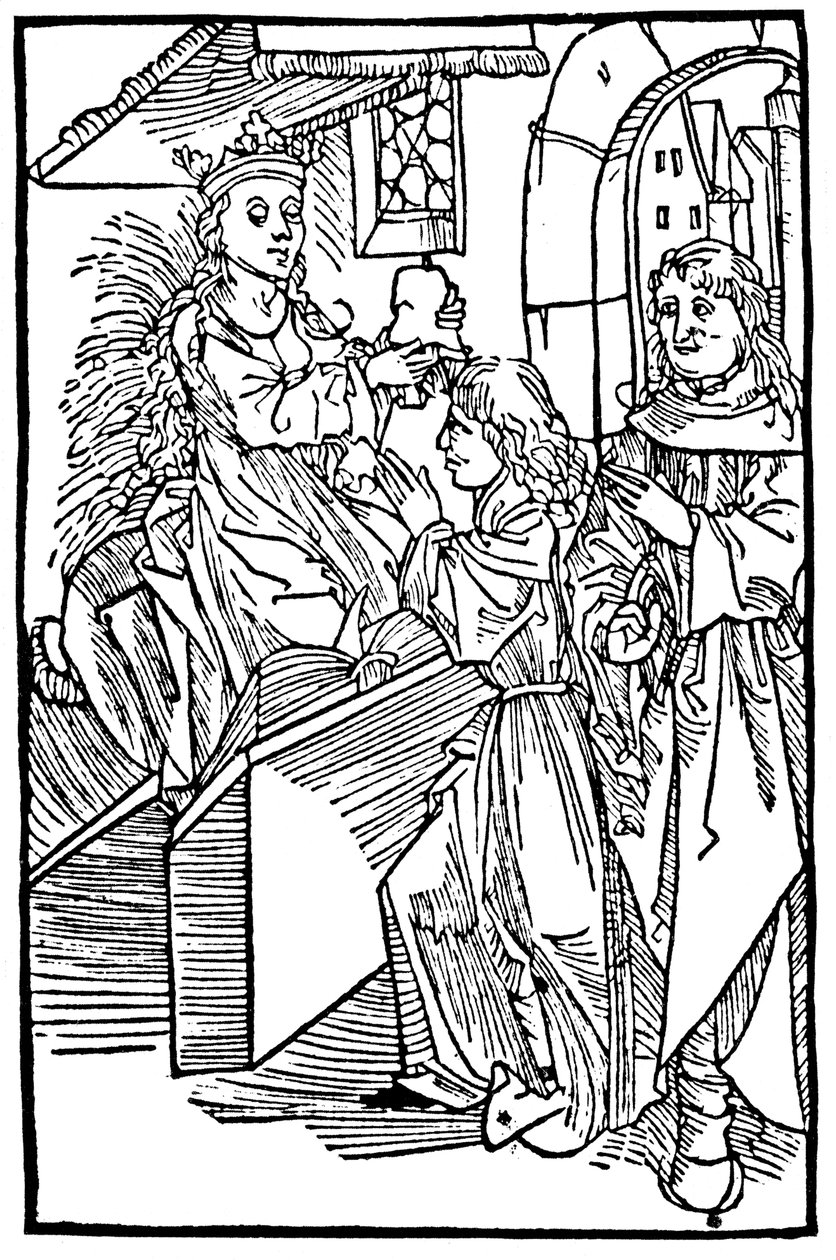 Cassandra, legendarische Trojaanse prinses en profetes, geeft een voorspelling door Unbekannt