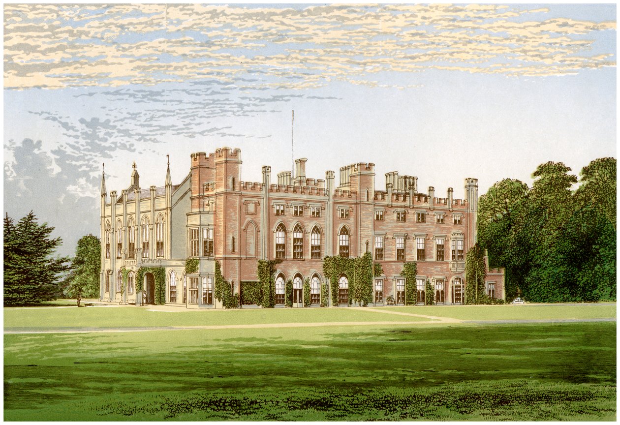 Cassiobury Park, Hertfordshire, huis van de Graaf van Essex, ca. 1880 door Unbekannt