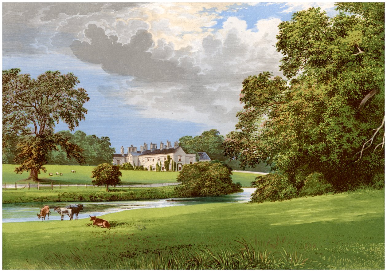 Kasteel MacGarrett, County Mayo, Ierland, huis van Lord Oranmore, ca. 1880 door Unbekannt
