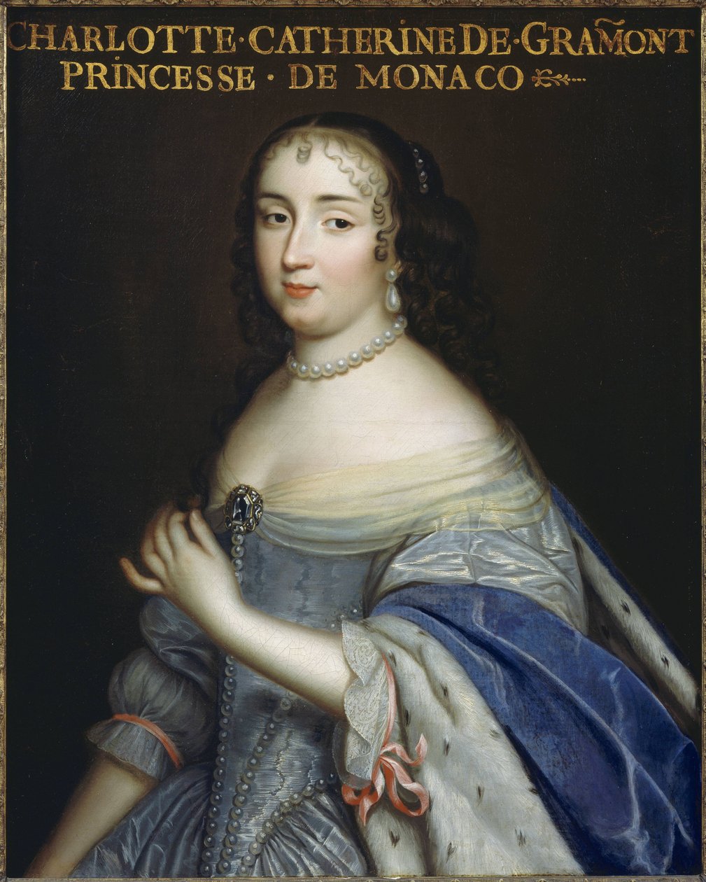 Catherine Charlotte de Gramont 1638-1678, prinses van Monaco en hertogin de Valentinois, ca. 1665 door Unbekannt