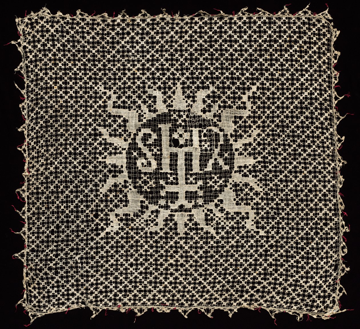 Kelkdoek met monogram van Christus, 1500s door Unbekannt