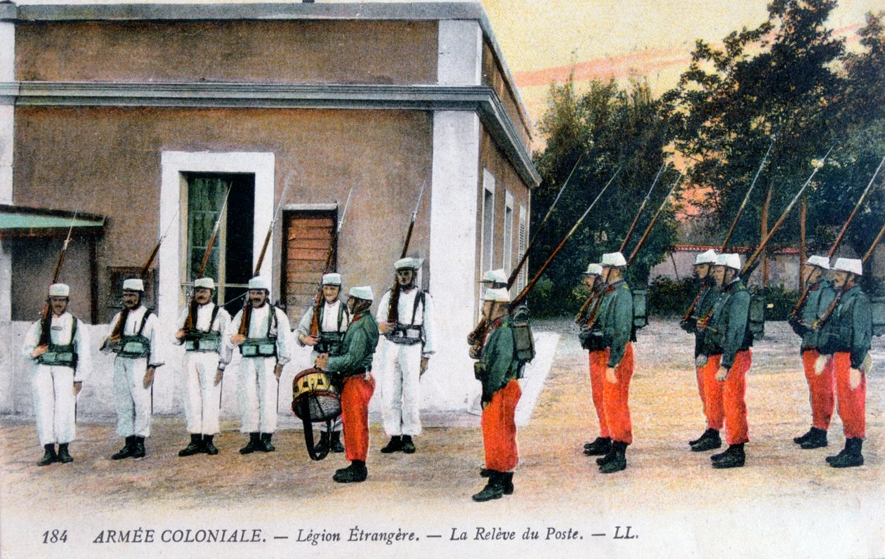 Wisseling van de wacht, Franse Vreemdelingenlegioen, ca. 1910 door Unbekannt