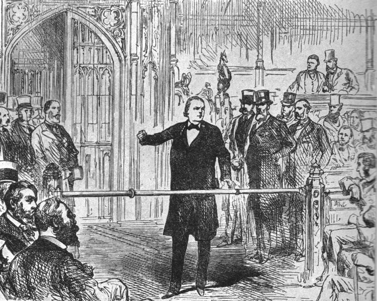 Charles Bradlaugh...Eisend het recht om de eed van trouw af te leggen... door Unbekannt