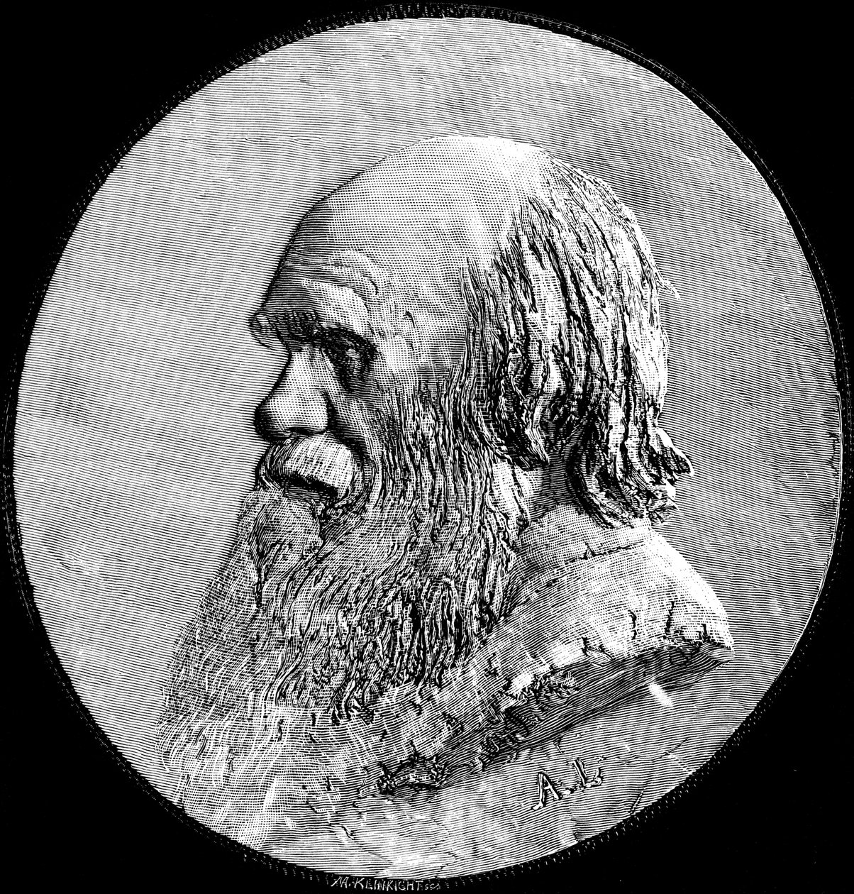 Charles Darwin, 1882 door Unbekannt