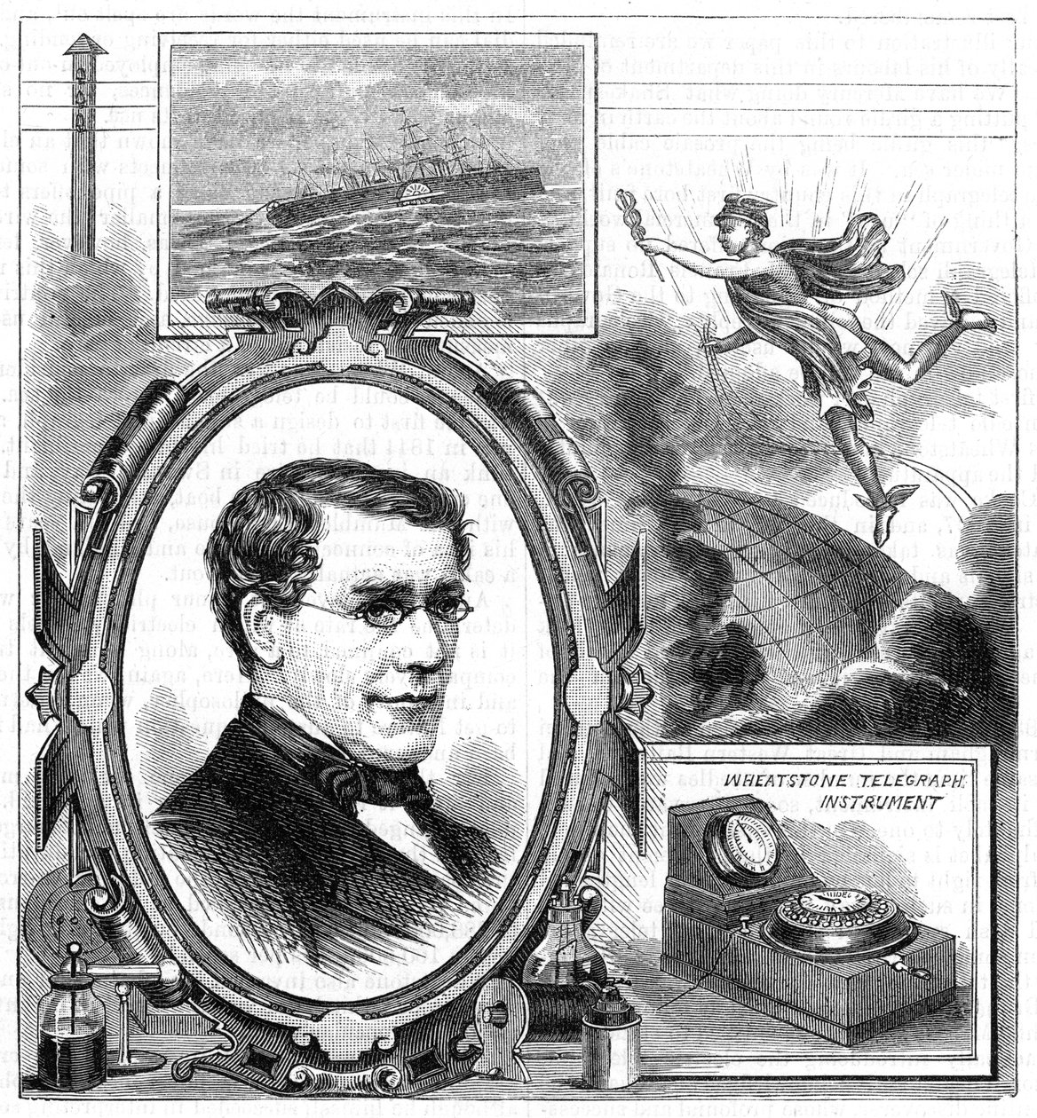 Charles Wheatstone 1802-1875, Britse natuurkundige, 1882 door Unbekannt