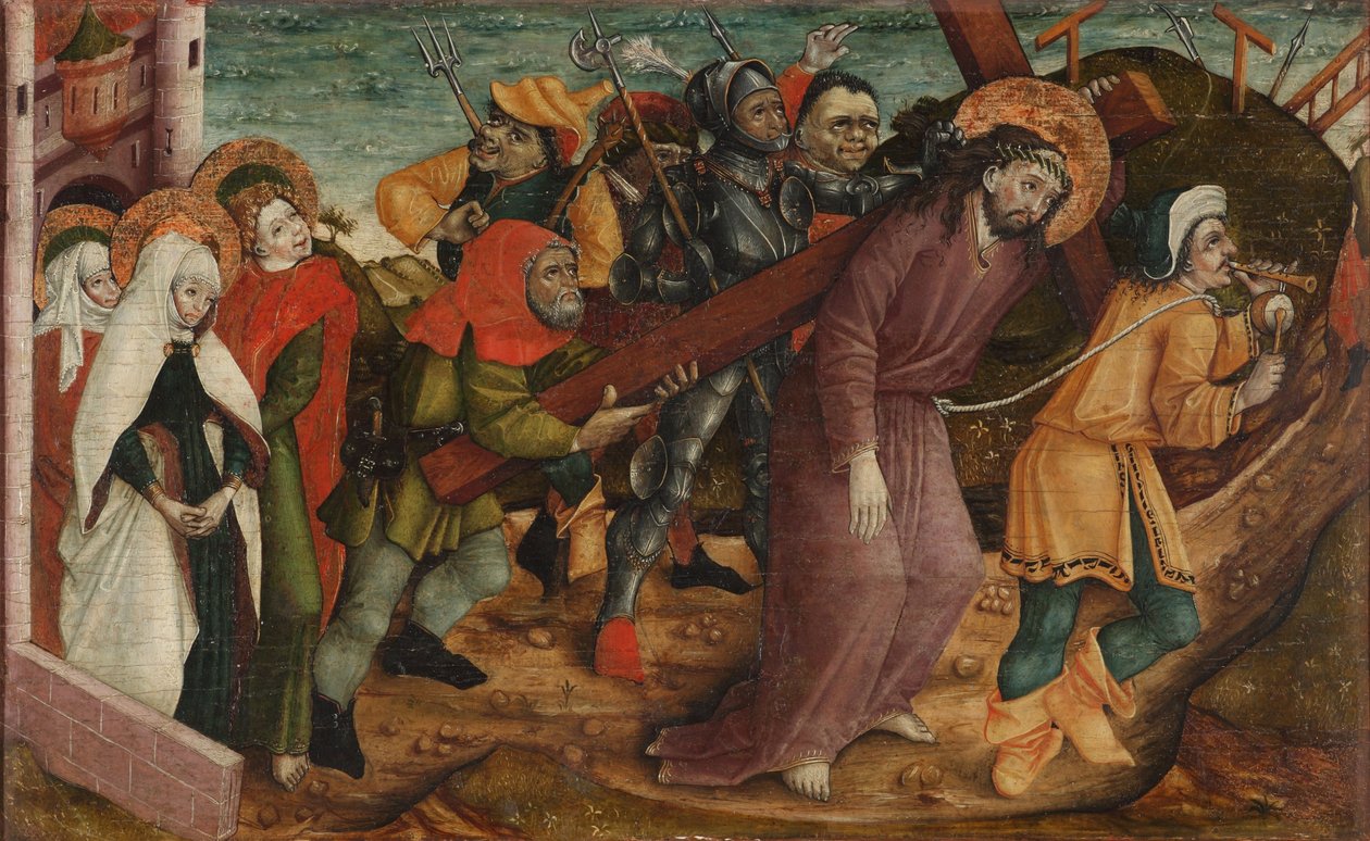 Christus draagt het kruis door Unbekannt