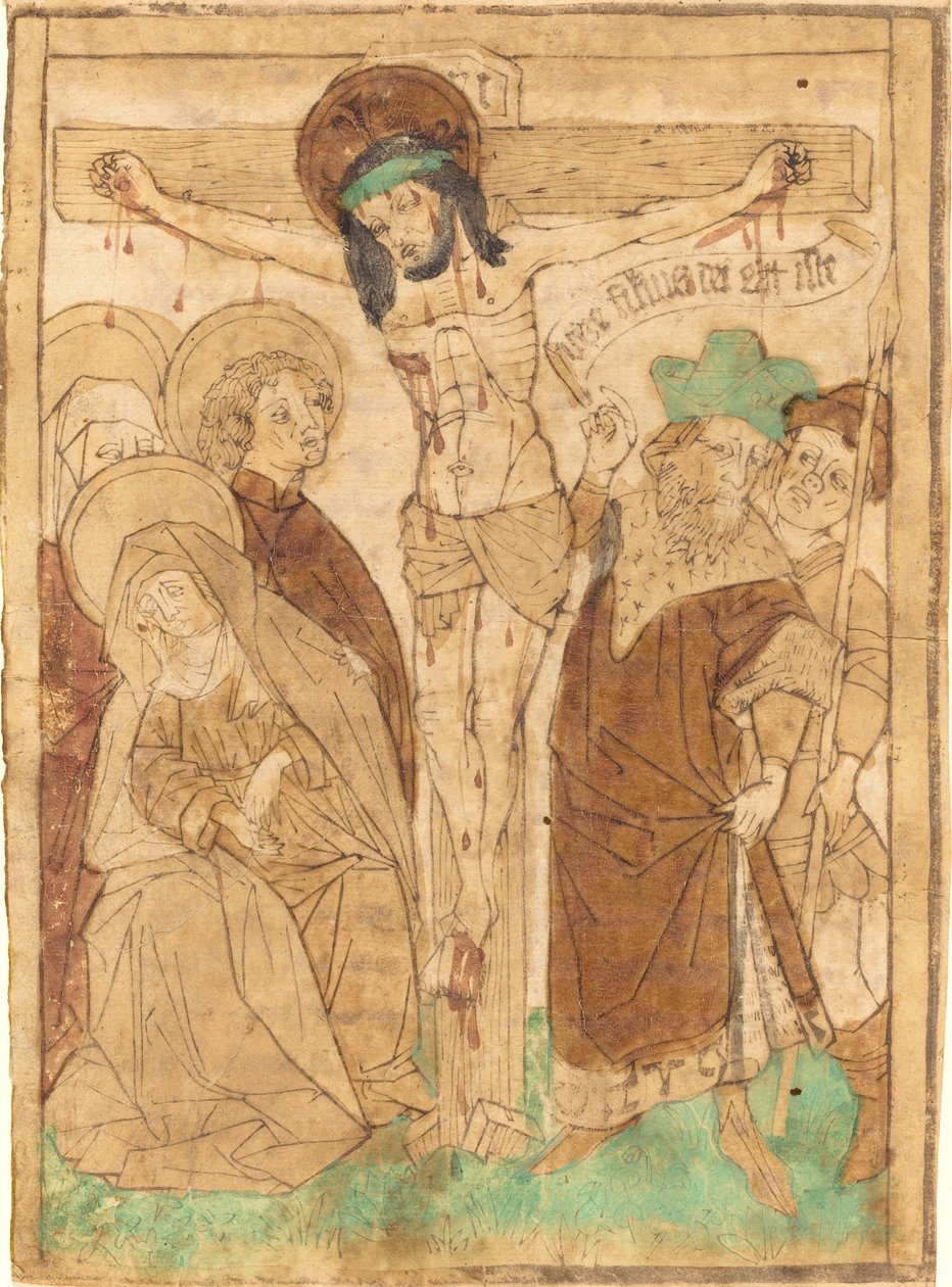 Christus aan het Kruis, c. 1450-1460 door Unbekannt