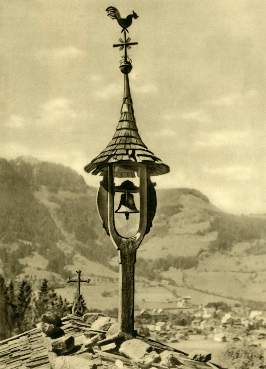 Kerkbel en windvaan, Kitzbühel, Tirol, Oostenrijk door Unbekannt