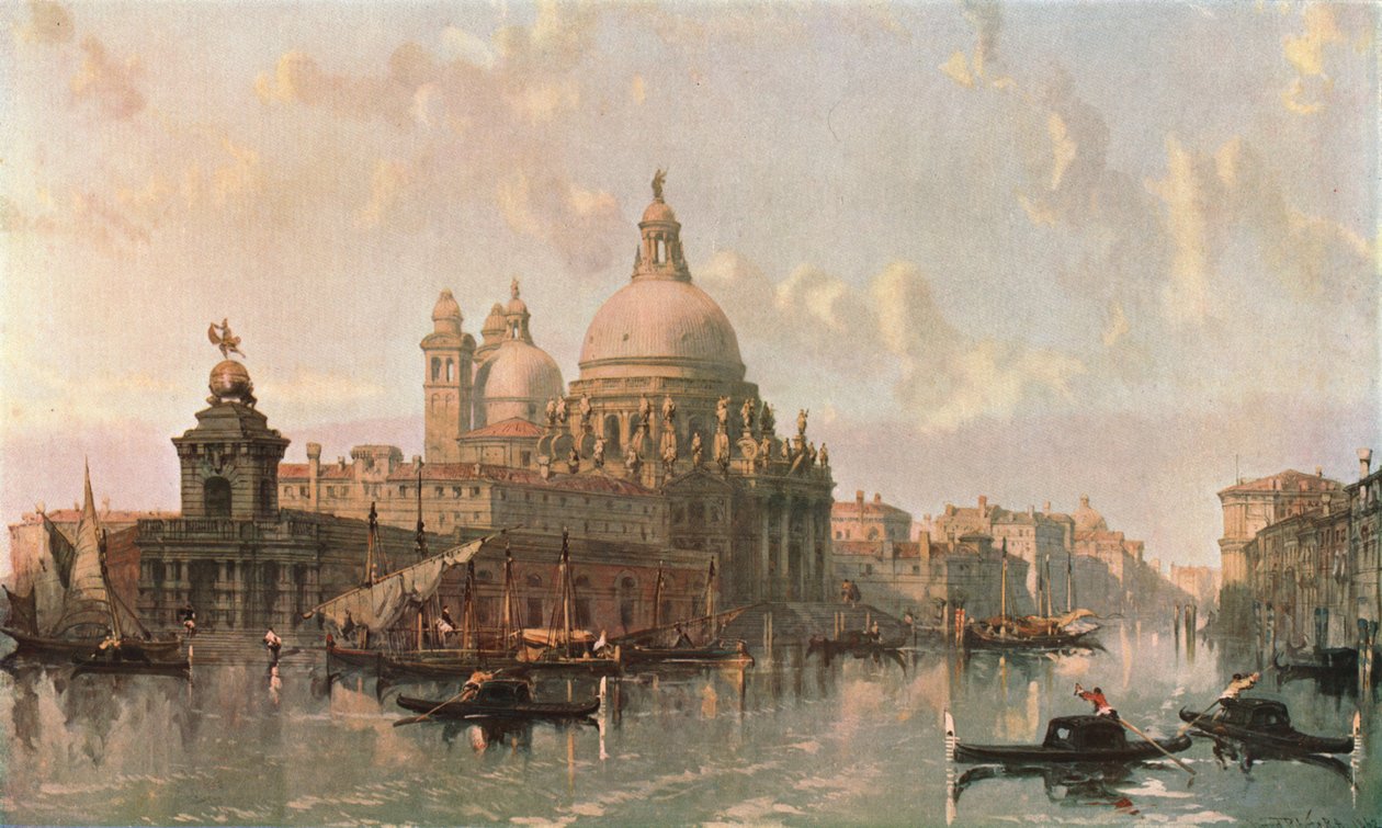 Kerk van Santa Maria della Salute, Venetië door Unbekannt