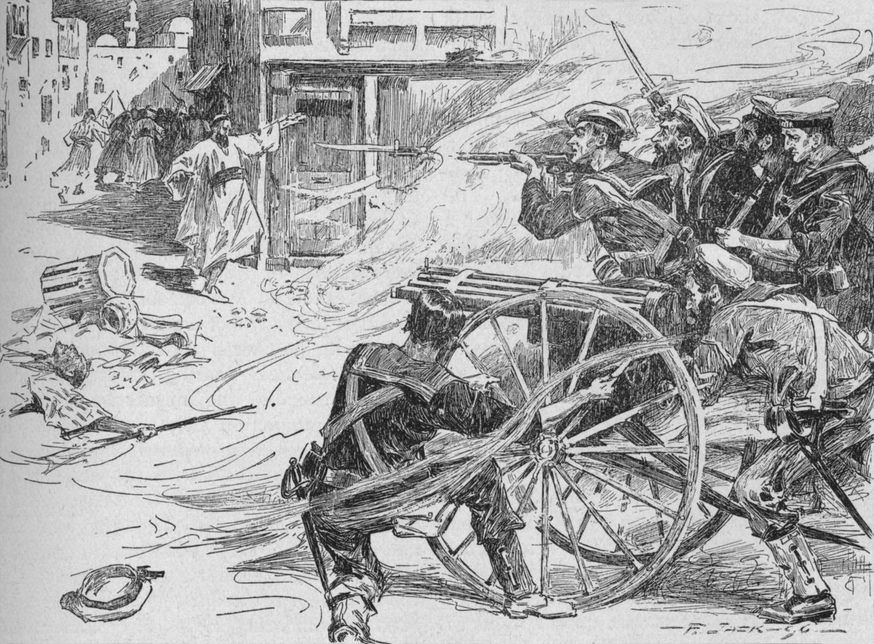Het schoonmaken van de straten van Alexandrië, c1896, 1902 door Unbekannt