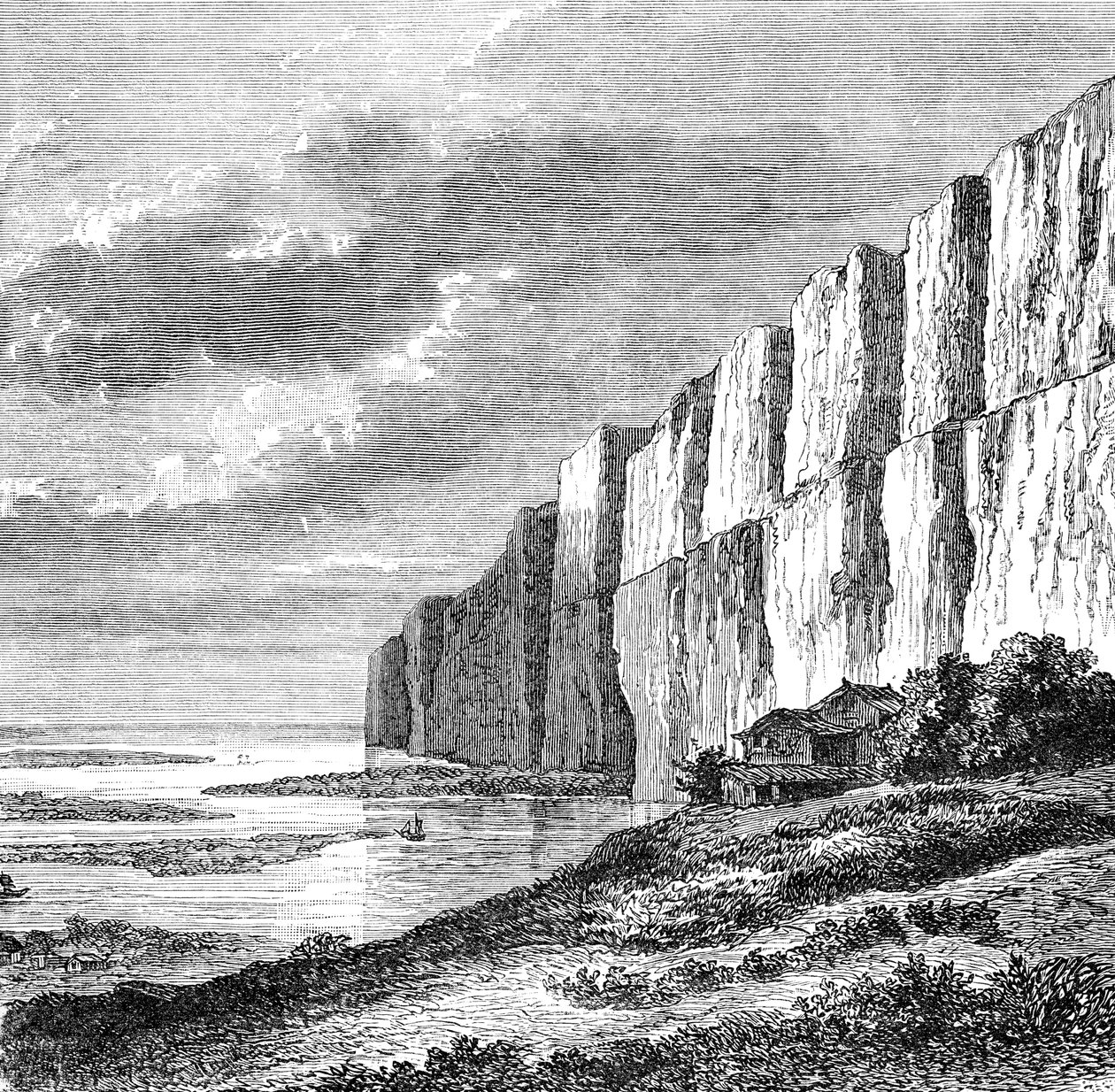 Kliffen van Gele Aarde aan de Hoang-Ho, ca. 1890 door Unbekannt