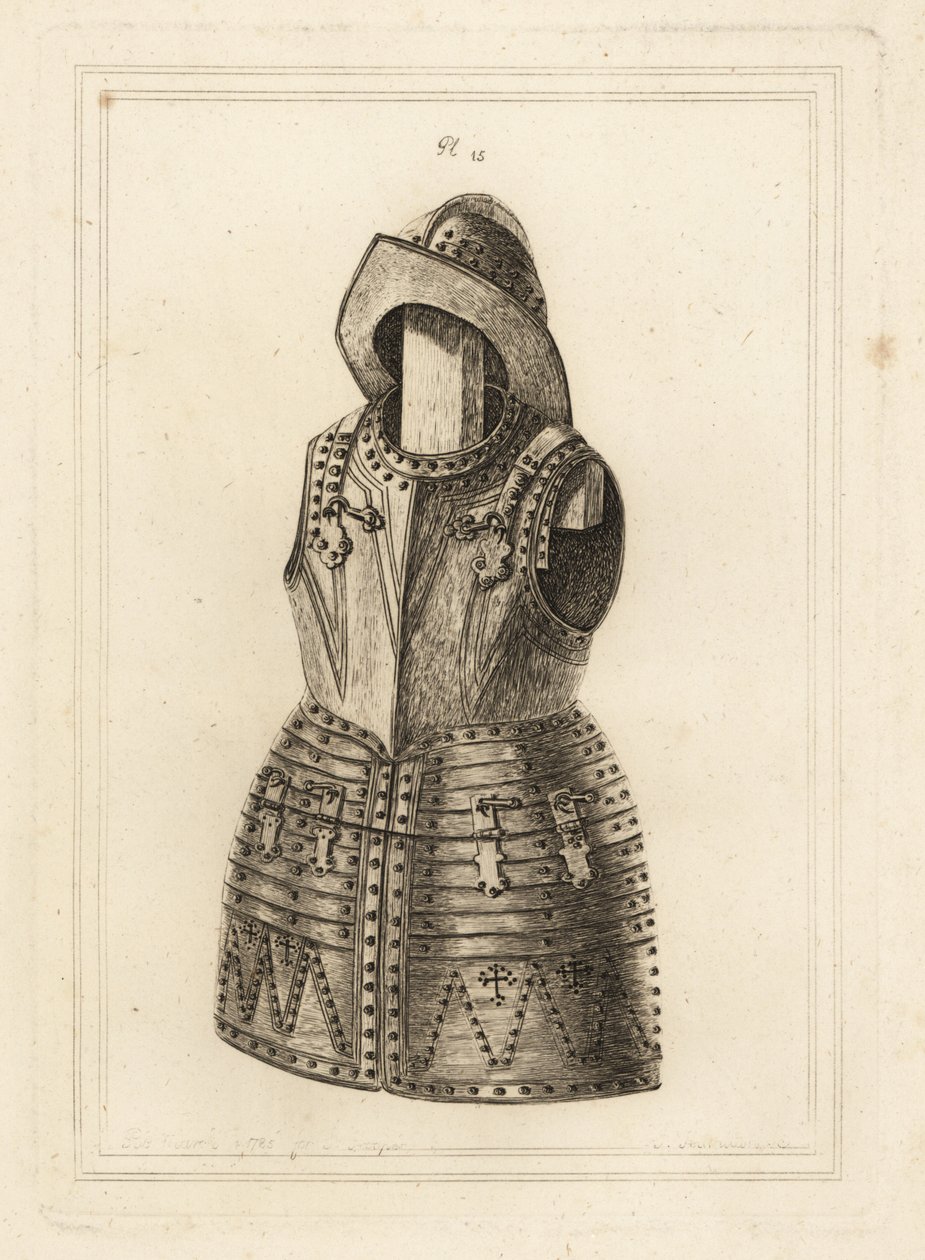 Corcelet of harnas van heldere arquebus en morion helm uit de Tower of London door Unbekannt