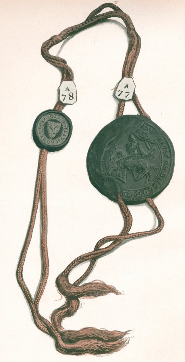 Cord III Roger Bigod, Graaf van Norfolk, & Guy de Beauchamp, Graaf van Warwick, 1904 door Unbekannt
