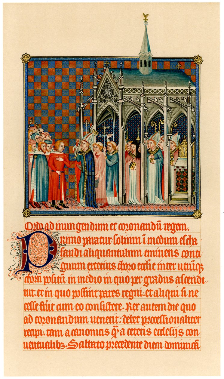 Kroning van Karel V, ca. 1365 door Unbekannt