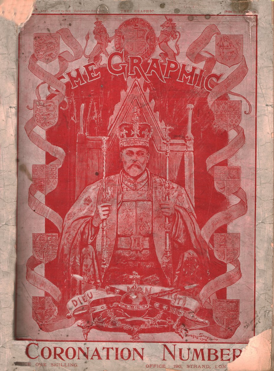 Kroning van koning Edward VII, omslag van The Graphic magazine door Unbekannt