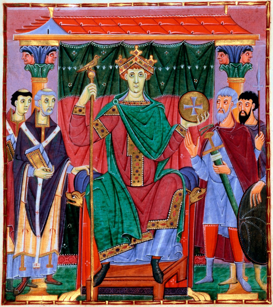 Kroning van Otto III, Duitse Koning door Unbekannt