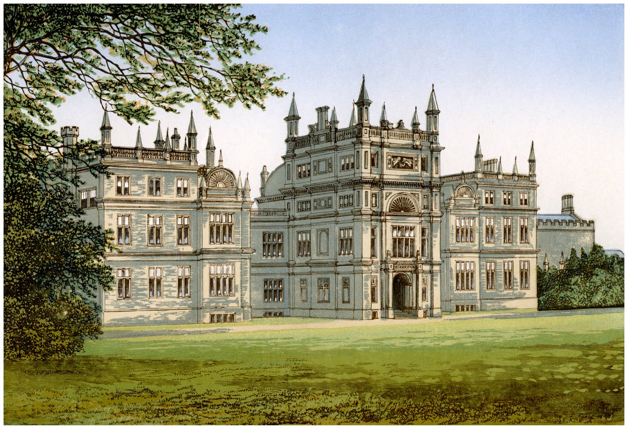 Corsham Court, Wiltshire, huis van Lord Methuen, ca. 1880 door Unbekannt