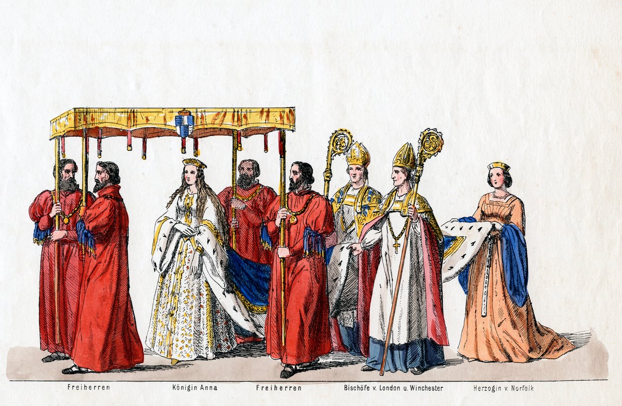 Kostuumontwerpen voor Shakespeares toneelstuk, Henry VIII, 19e eeuw door Unbekannt