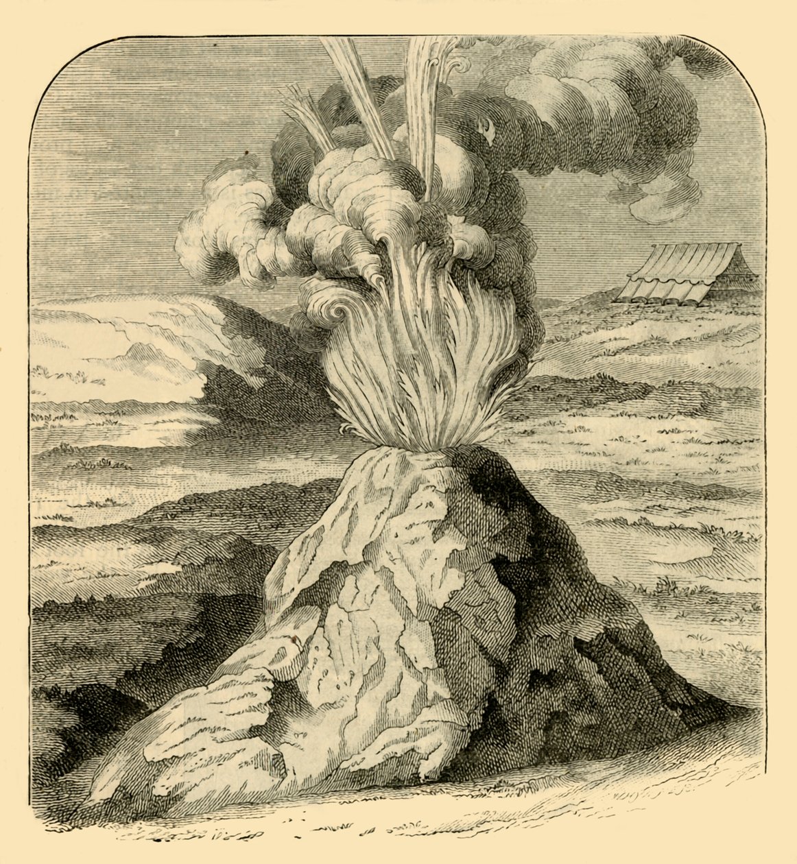 Uitbarsting van Cotopaxi in 1743 door Unbekannt