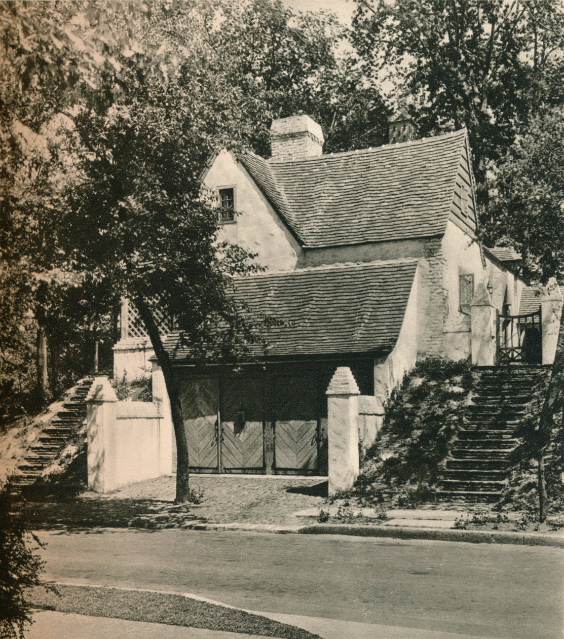 Landhuis voor de heer Edwin C. Duble, Forest Hills door Unbekannt