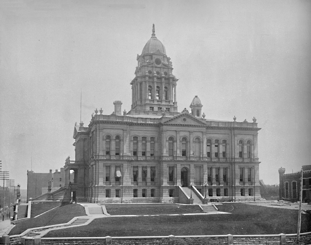 Gerechtsgebouw, Omaha, Nebraska, ca. 1897 door Unbekannt