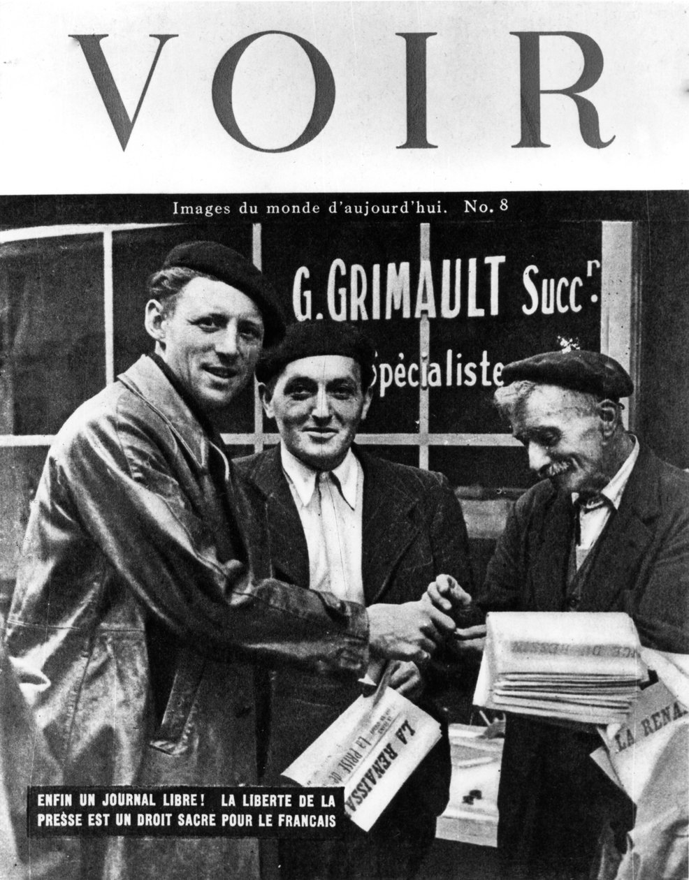 Omslag van Voir magazine, 1944 door Unbekannt