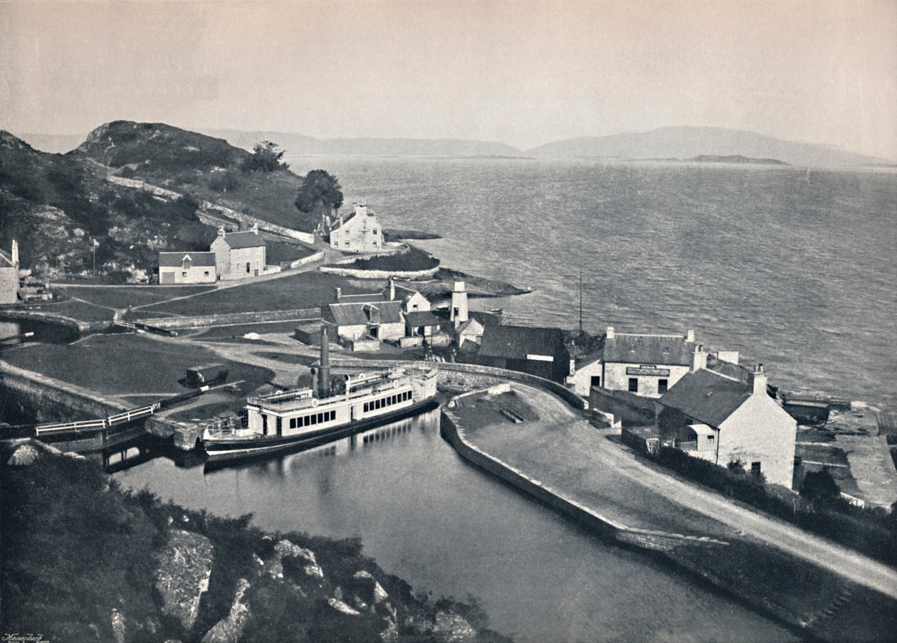 Crinan - De Westelijke Terminus van het Kanaal en de Sound of Jura door Unbekannt