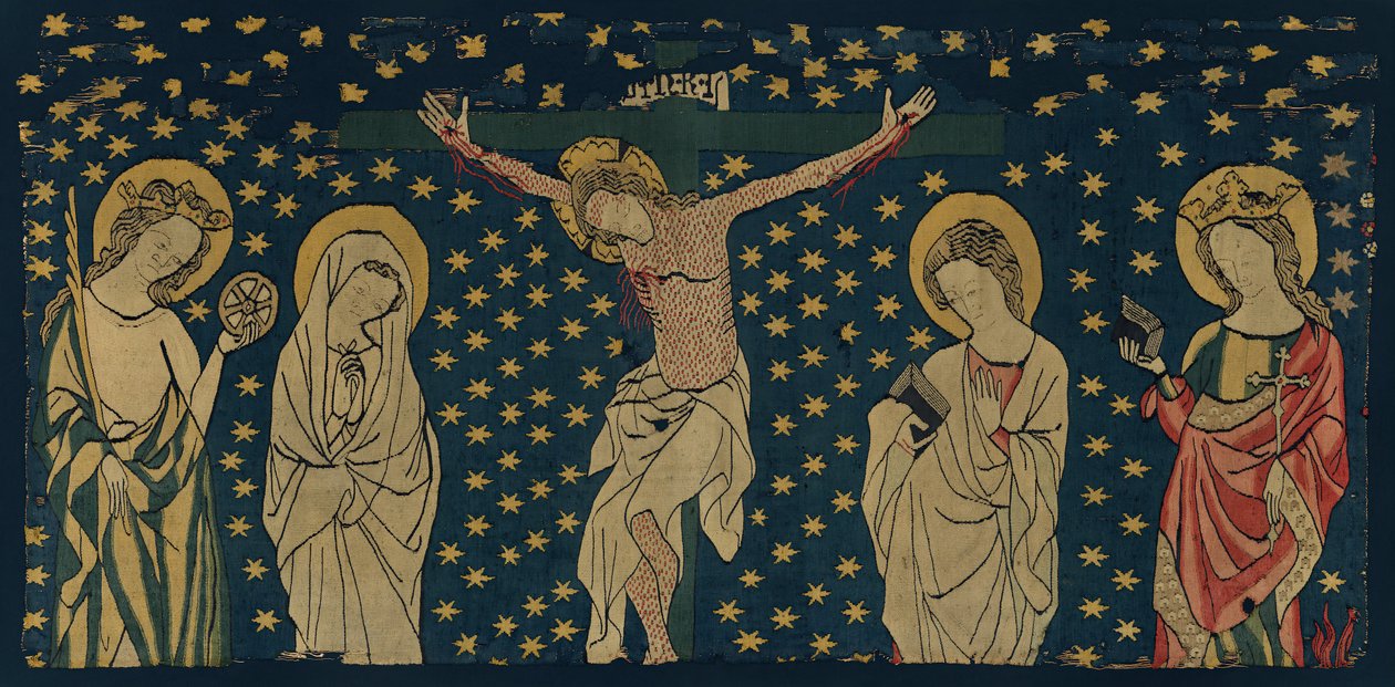 Kruisiging, Duits, ca. 1325-50 door Unbekannt