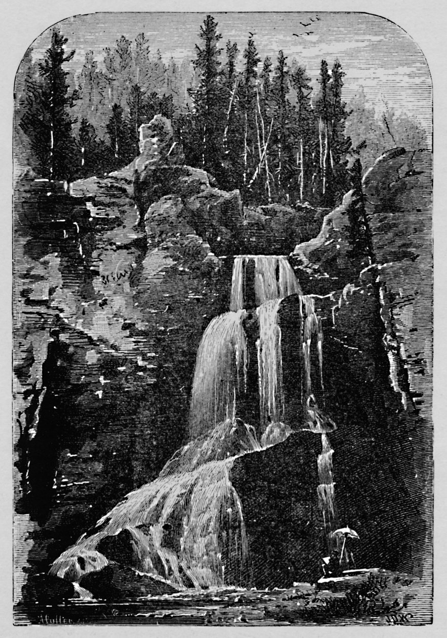 Kristalwatervallen, 1883 door Unbekannt