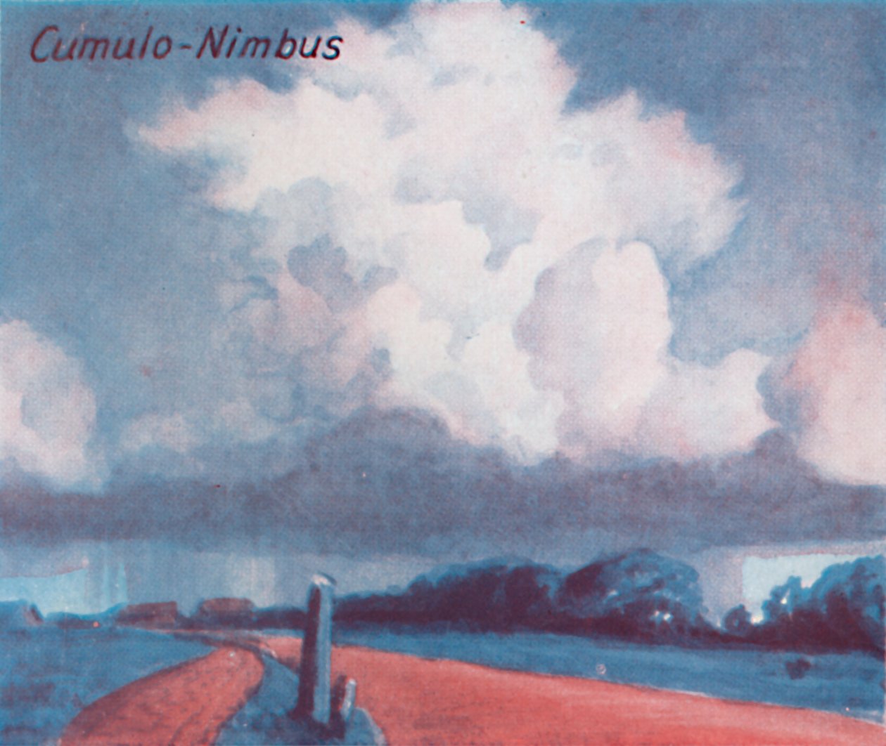 Cumulo-Nimbus - Een dozijn van de belangrijkste wolkenvormen in de lucht, 1935 door Unbekannt