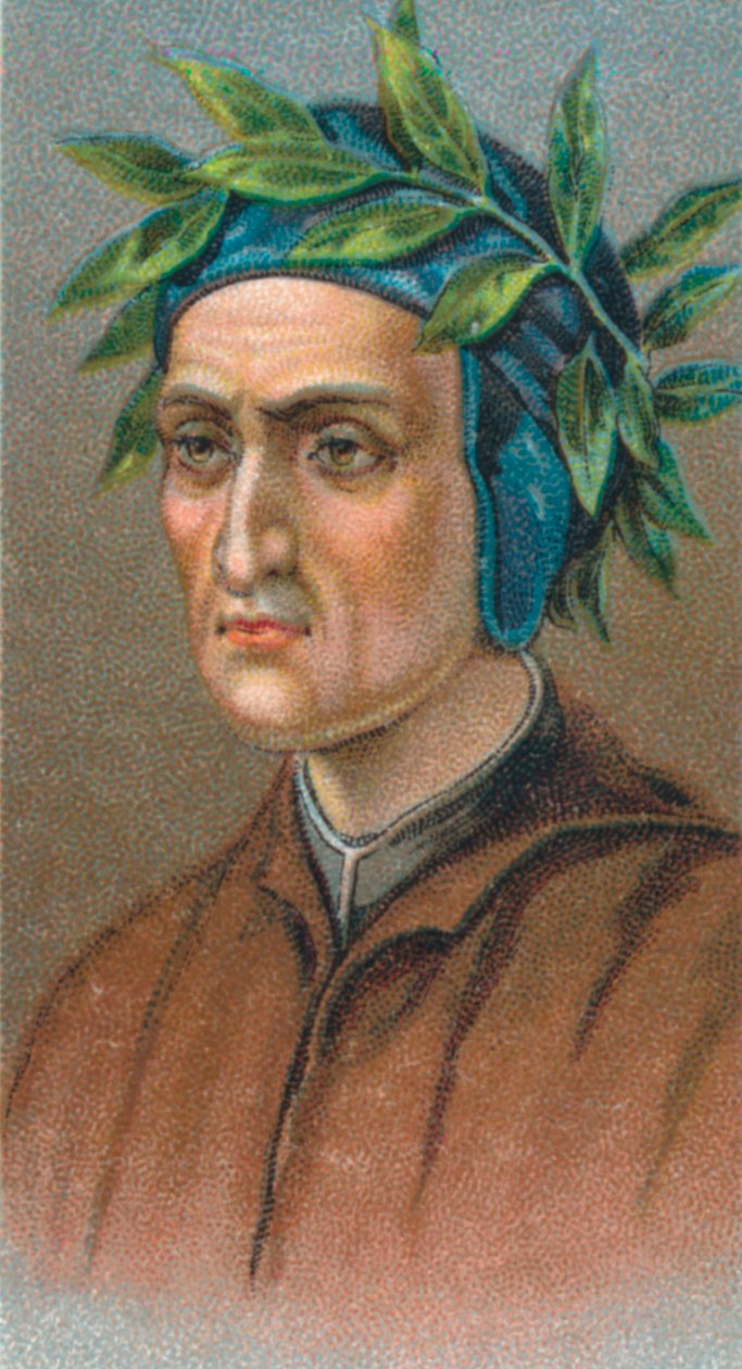 Dante Alighieri 1265-1321, Italiaanse Florentijnse dichter, 1924 door Unbekannt