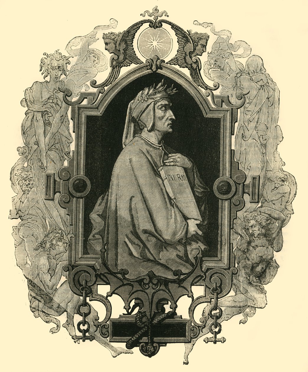Dante Alighieri, c1265-1321 door Unbekannt