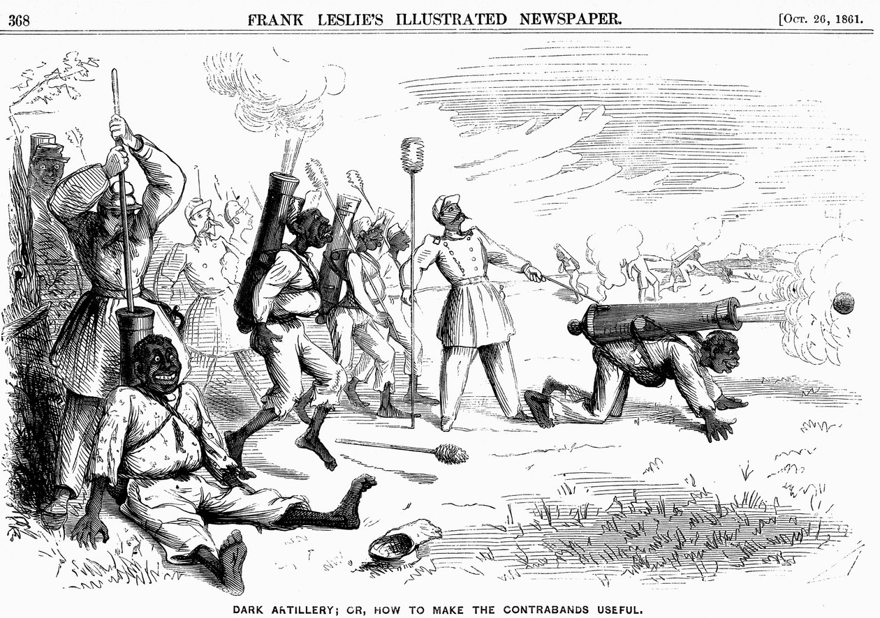 Donkere Artillerie, of, Hoe de Contrabanden Nuttig te Maken, Amerikaanse Burgeroorlog, 1861 door Unbekannt